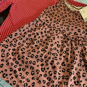Leopard Print and Polka Dot bundle Dresses